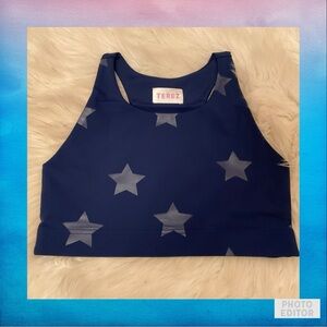 Terez Uplift Foil Sports Bra - Size Large NWOT